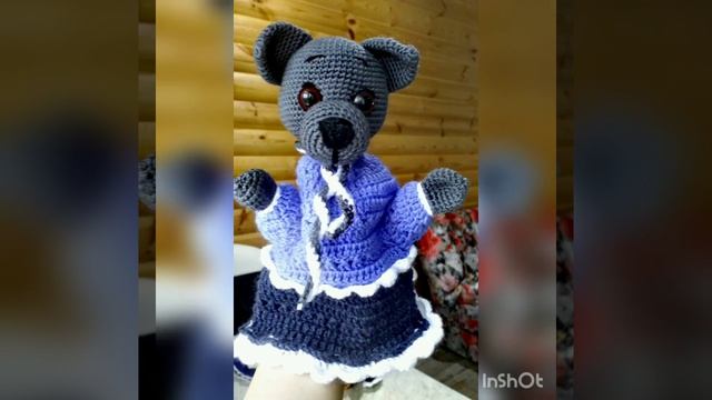 вязаные игрушки. сказочные персонажи. игрушки одеваются на руку. смотреть онлайн