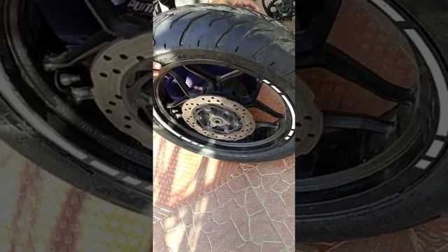 Pulser ns 200 new back Tyre update смотреть онлайн