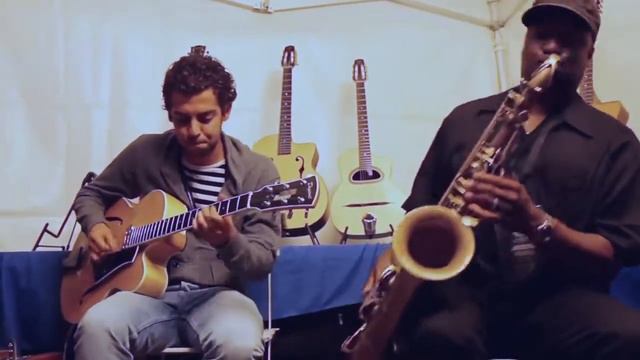 'Bye Bye Blues' James CARTER Saxophone, Mathias LEVY Violin, Romane & Pierre MANETTI Guitares