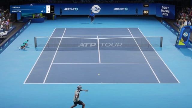 ATP CUP - TENNIS WORLD TOUR 2 - Kyle Edmund - Daniil Medvedev (PS4) #Part 11 смотреть онлайн