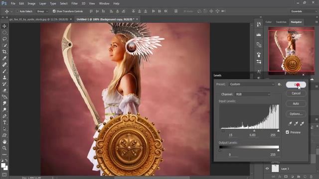 fantasy warrior manipulation | photoshop cc 2015.5 tutorial смотреть онлайн