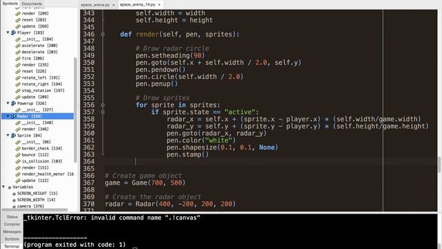 Ultimate Python Turtle Graphics Tutorial: Space Arena 14 (Radar) смотреть онлайн