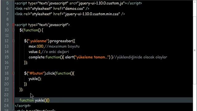 Jquery-Uİ (Progressbar) смотреть онлайн