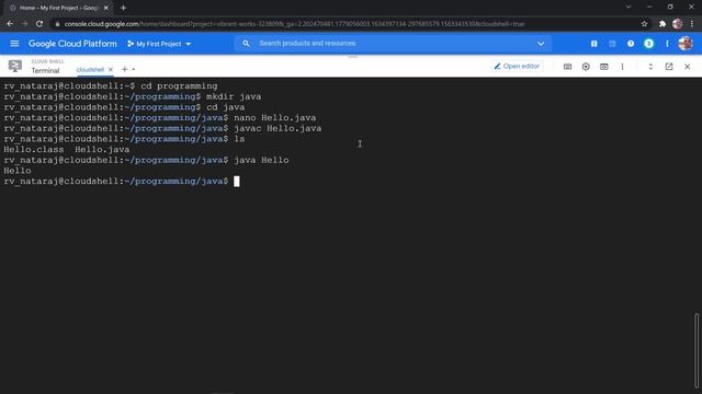 Hello Program in Java смотреть онлайн