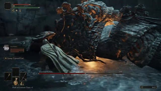 Elden Ring - Guardian Golem (Highroad Cave) смотреть онлайн