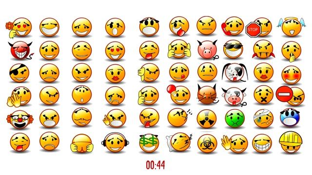 Головоломка на внимательность. Найдите одинаковые смайлики смотреть онлайн