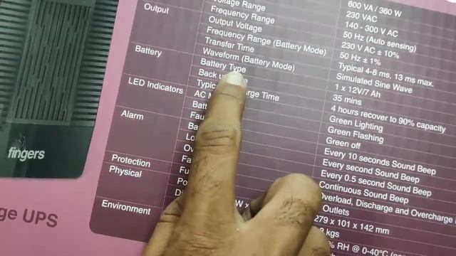 Fingers FR 630 600VA | Long BackUp UPS for computer| Budget UPS смотреть онлайн