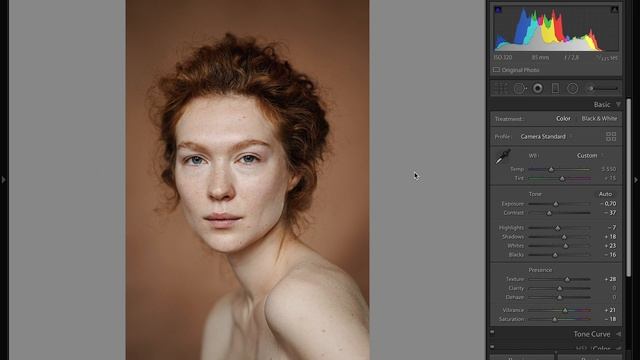 Исправить Оттенок Кожи за 5 секунд в Lightroom. Правильный Чистый скинтон. смотреть онлайн