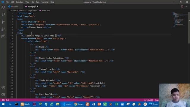 Tutorial Membuat Form Input Data & Menampilkan Hasil Tanpa Database | POST & Action dalam PHP. смотреть онлайн