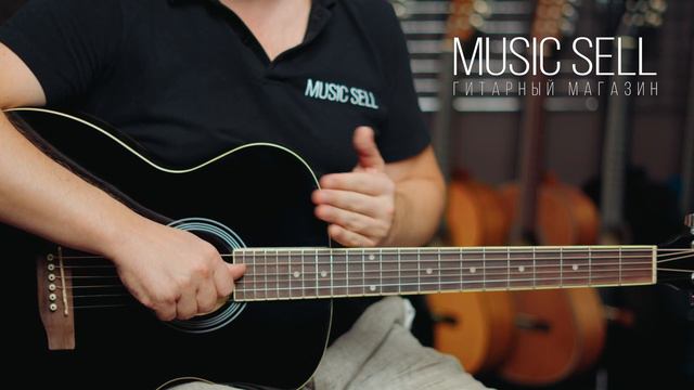 АКУСТИЧЕСКАЯ ГИТАРА ACOUSTIC GUITAR ALICANTE FOLK BLACK