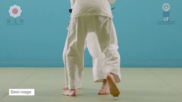 Seoi nage(бросок через спину) NAGE WAZA. Judo. Дзюдо броски. смотреть онлайн