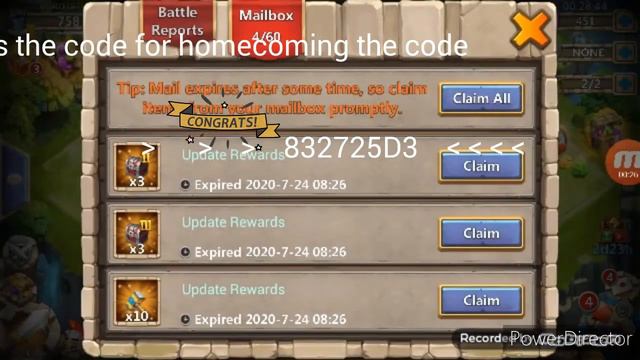 Castle clash how to use the code for homecoming смотреть онлайн