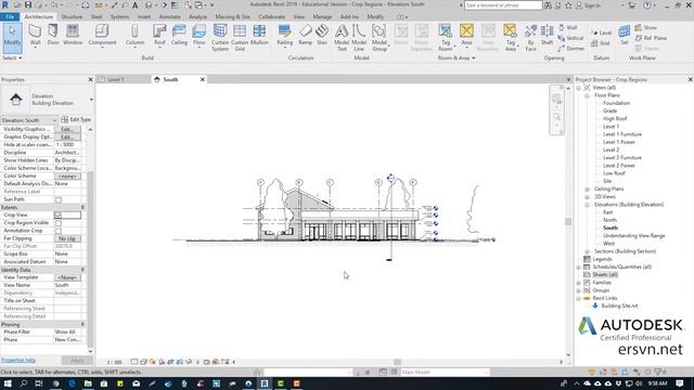 Hướng dẫn sử dụng Revit Architecture 2019 | Bài 65: Crop Region View смотреть онлайн