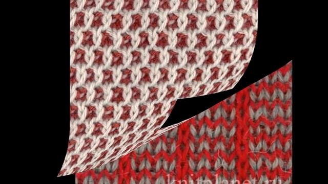 Двухцветные Узоры Спицами - примеры работ - 2019 / Two-tone Knitting Patterns