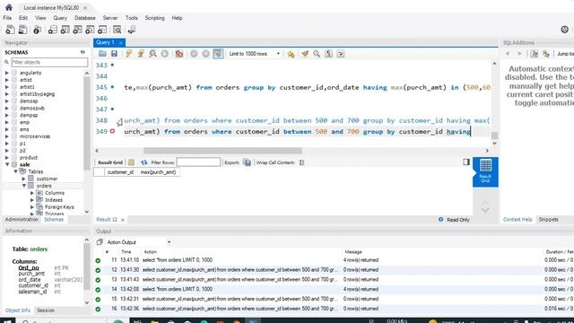 Write a SQL query to find the maximum order (purchase) amount for each customer. Using Range смотреть онлайн