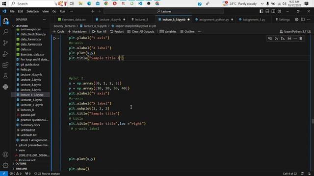 Matplotlib library for data visualization смотреть онлайн