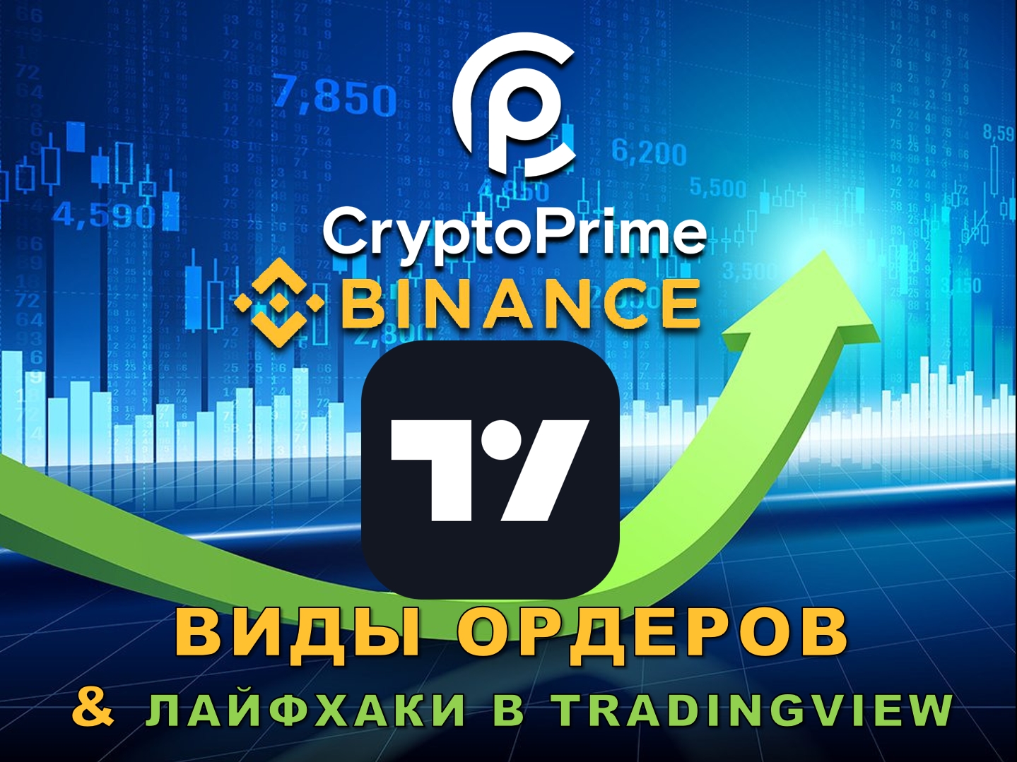 Работа с ордерами в TradingView Binance