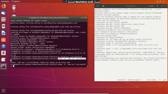 Ubuntu 18.04'te Lamp Ve Wordpress Kurulumu смотреть онлайн