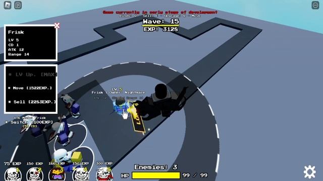 New frisk tower!! (Undertale Au's Tower Defense) смотреть онлайн