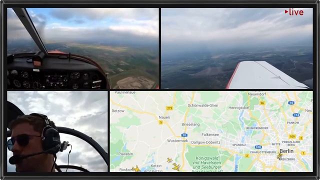 Livestream Robin DR400 Approach EDDB Berlin Brandenburg Airport and EDOV Stendal смотреть онлайн