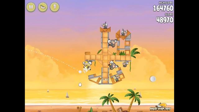 Angry Birds Rio Cherry #6 Walkthrough Golden Beachball Level 13 смотреть онлайн