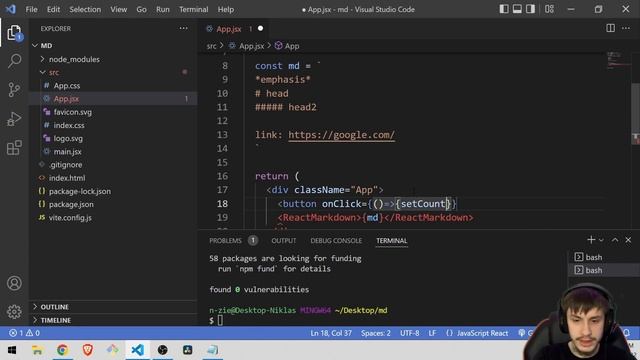 Using Markdown in React | Tutorial смотреть онлайн