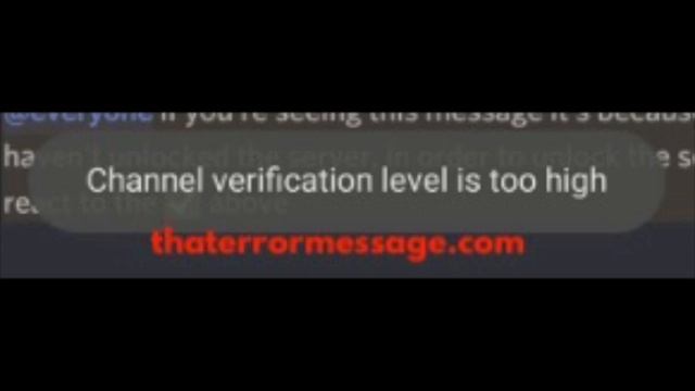 Channel verification level is too high (Discord) смотреть онлайн