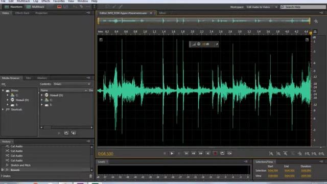 Импорт и редактирование звука из Premiere Pro непосредственно в Adobe Audition. смотреть онлайн