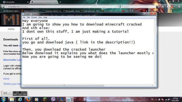 How to easily download Minecraft Cracked Version[2015-2016] смотреть онлайн