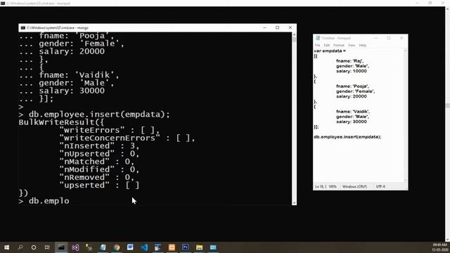 Bulk insert in Collection in MongoDB смотреть онлайн