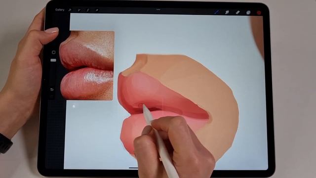 Как рисовать губы в Procreate | часть 3 | HOW TO DRAW LIPS | p3 смотреть онлайн