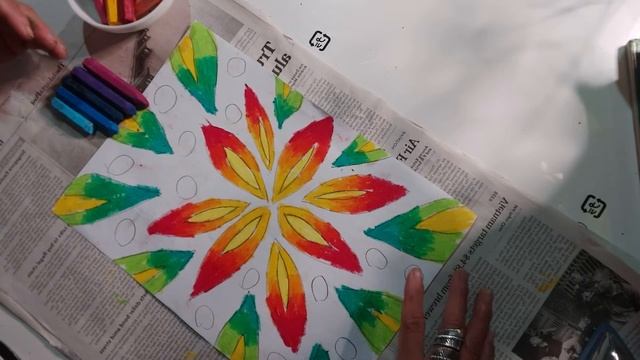 Tutorial: Simple Batik paper art (Video 2) смотреть онлайн