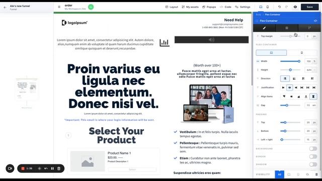 Flex Container Feature in ClickFunnels 2.0 смотреть онлайн