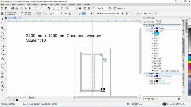Draw Window Using Corel draw Easy Tips - draw windows in CorelDraw Pixsum Studio смотреть онлайн