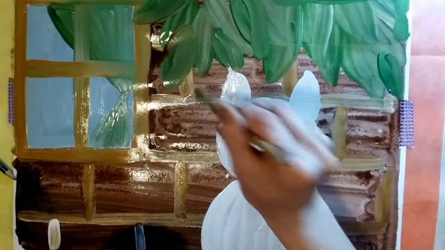 Рисунок на Новый год детям.Снежный кот.Рисунок за 10 минут. смотреть онлайн