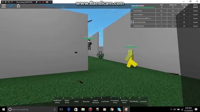 ROBLOX: Mad Games Knife And Revolver Test/GETTING R3KT BY A GUEST!?/Revenge :) смотреть онлайн
