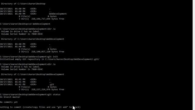 Git and the Command Prompt смотреть онлайн