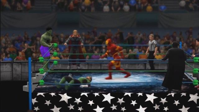 Avengers vs Justice League WWE2K14 смотреть онлайн