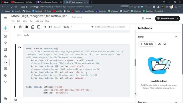 Deep Learning Tutorial # 1 | Create and Train First Neural Network in TensorFlow | MNIST Digit смотреть онлайн