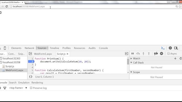 Debugging JavaScript in chrome смотреть онлайн