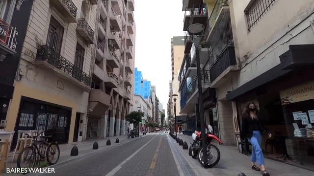 [4K] Buenos Aires Bike Tour - Recorrido en Bicicleta / Calle Suipacha / Buenos Aires - Argentina смотреть онлайн