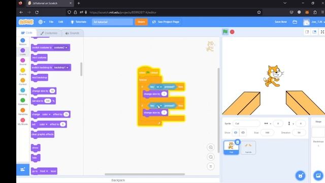 КАК СДЕЛАТЬ 3Д ИГРУ НА SCRATCH ЗА 3 МИНУТ | HOW TO MAKE A 3D GAME ON SCRATCH IN 3 MIN смотреть онлайн