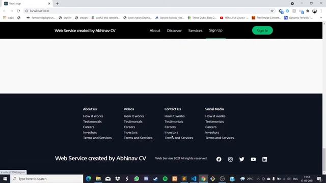 React Landing Page with Smoothscroll function смотреть онлайн