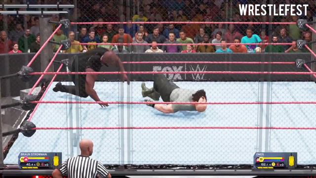 Omos Jordan Omogbehin Vs Braun Strowman|Steel Cage - Full match 2021 смотреть онлайн