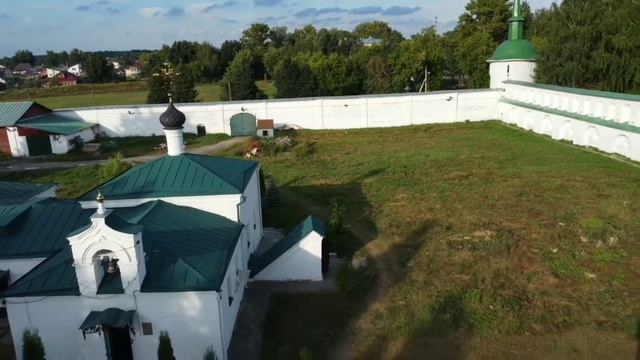 Александровская слобода с высоты птичьего полета женский монастырь съёмка с дрона/квадрокоптера смотреть онлайн