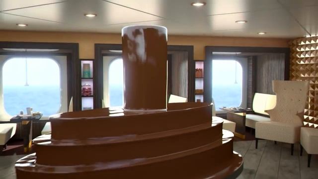 Фишечка этого  лайнера  - ПРЕДСТАВЛЕНИЯ цирка  Дю Солей.