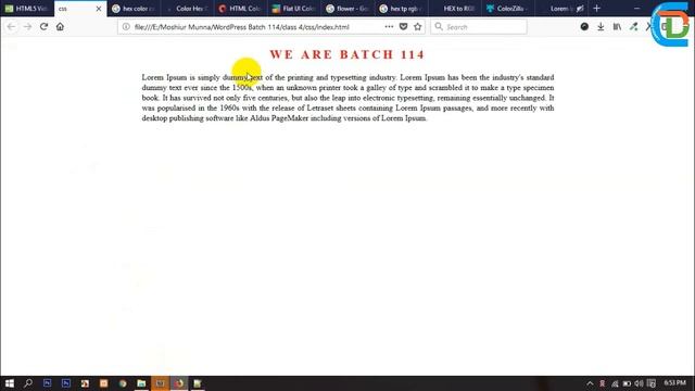 web design and development | Css tags with examples Bangla tutorial :Part_11 смотреть онлайн