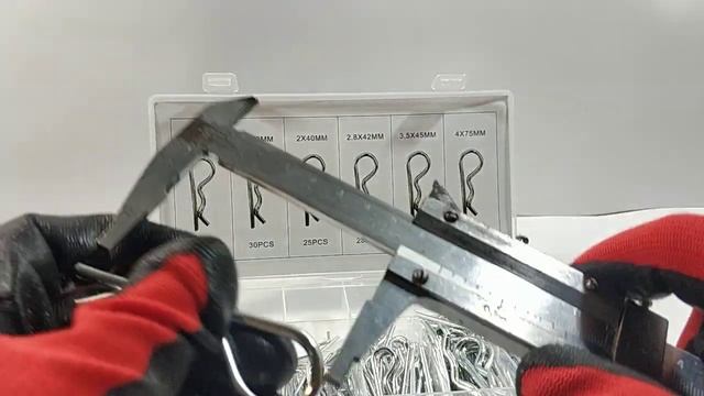 Набор шплинтов тип R метрических 150 шт. 6 видов шплинтов в одном наборе - SYD-1091 смотреть онлайн