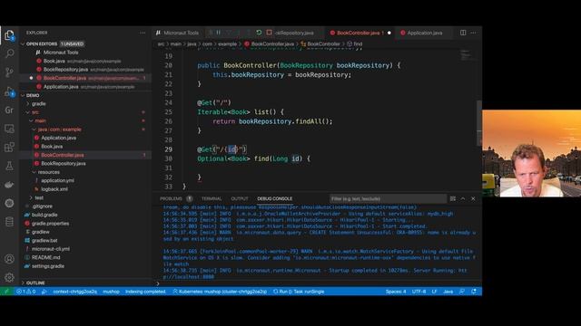 Building cloud native applications using Graal/VM Enterprise and Micronaut in OCI #developers #java смотреть онлайн
