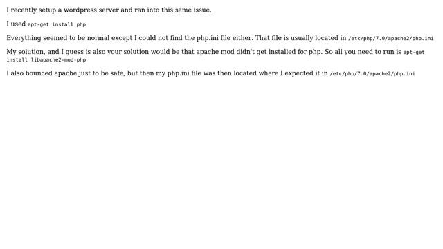 Ubuntu: php.ini does not exist (3 Solutions!!) смотреть онлайн